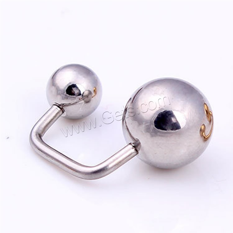 Titanium Steel Piercing Earring, with 316L Stainless Steel, different size for choice & for woman, more colors for choice, 4x6mm, 5x8mm, Sold By PC