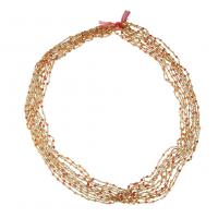 Gemstone Decorative Chain, with brass chain, Round 4mm 