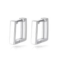 Brass Lever Back Earring, Rectangle, platinum plated, for woman, nickel, lead & cadmium free 