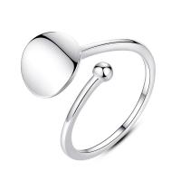 Brass Finger Ring, platinum plated, adjustable & for woman, nickel, lead & cadmium free US Ring 