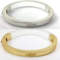 Zinc Alloy Bangle, plated, for couple Inner Approx 60mm 