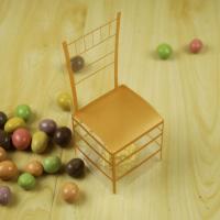 Kunststoff Hochzeit-Candy-Box, Stuhl, nachhaltiges, goldfarben, 53x53x132mm, verkauft von PC
