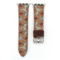 Leather Watch Band, with Stainless Steel, stainless steel watch band clasp  Approx 7.5 Inch 