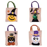Linen Halloween Handbag, Halloween Jewelry Gift 