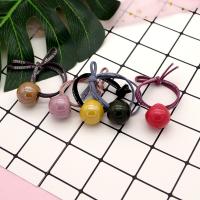 Plastic Hair Jewelry Elastic, with Rubber Band, other effects 50-60mm 