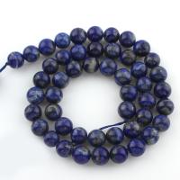 Perles de pierre lasurite naturelles, lapis lazuli naturel, Rond, normes différentes pour le choix Environ 1mm Environ 15 pouce, Vendu par brin