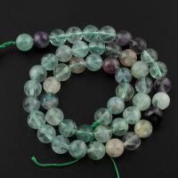 Colorful Fluorite Beads, Round Approx 1mm Approx 15 Inch 