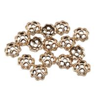 Zinc Alloy Bead Caps, Flower, real gold plated, hollow, nickel, lead & cadmium free Approx 1mm 