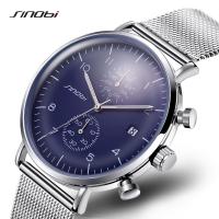 Sinobi® Women Jewelry Watch, Zinc Alloy, with Glass & Stainless Steel, Chinese movement, silver color plated, Life water resistant & for woman & luminated Approx 9 Inch 