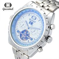 Gucamel® Men Jewelry Watch, Stainless Steel, with Glass & Zinc Alloy, Chinese movement, Life water resistant & for man Approx 8.5 Inch 