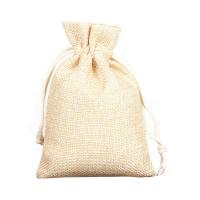 Cotton Jewelry Pouches, with Cloth, durable khaki 