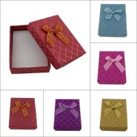 papier Boîte à bagues, avec ruban d'étincelle, rectangle, plus de couleurs à choisir Vendu par sac