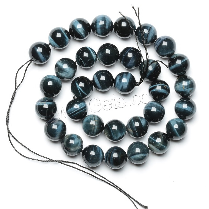 Hawk-eye Stone Beads, Round, different size for choice, Hole:Approx 1mm, Length:Approx 15.7 Inch, Sold By Strand