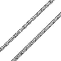Stainless Steel Chain Necklace, Unisex & box chain, original color, 4mm Approx 23.5 Inch 