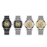 WLISH® Men Jewelry Watch, acier inoxydable, avec verre, mouvement chinoise, Placage, Résistant à l’eau de vie & pour homme & lumineux, plus de couleurs à choisir Environ 9 pouce, Vendu par PC
