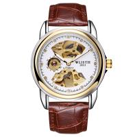 WLISH® Men Jewelry Watch , Leather, with Glass & Stainless Steel & Zinc Alloy, Chinese movement, plated, Life water resistant & adjustable & for man & luminated & with rhinestone Approx 9 Inch 