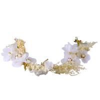 Bridal Hair Flowers, Cloth, with ABS Plastic Pearl, for bridal 