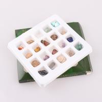 Piedra preciosa sintética Piedra preciosa de decoración en caja, con Papel & Piedras preciosas, natural, 60x65x30mm, Vendido por Caja[