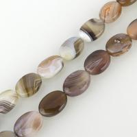 Natural Persian Gulf Agate, Flat Oval Approx 1.5mm Approx 16 Inch, Approx 