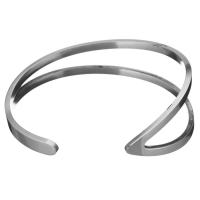 Stainless Steel Cuff Bangle, for woman, original color, 20mm, Inner Approx 