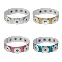 PU Leather Bracelet, plated, Laser & Unisex Inner Approx 75mm 