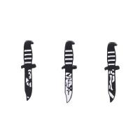 alliage de zinc Broche de col, Couteau, Placage de couleur noire de plumbum, unisexe & modèles différents pour le choix & émail Vendu par PC