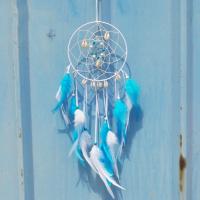 Fashion Dream Catcher, Feather, with Cotton Thread & Wood & Iron 