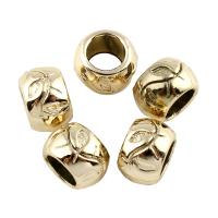 Zinc Alloy Large Hole Beads, antique gold color plated, lead & cadmium free Approx 6mm 