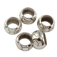 Zinc Alloy Large Hole Beads, antique silver color plated, lead & cadmium free Approx 16mm 