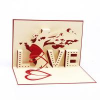Tarjeta de felicitación de Navidad, Papel, hecho a mano, con el sobre & Efecto 3D, 100x150mm, Vendido por UD