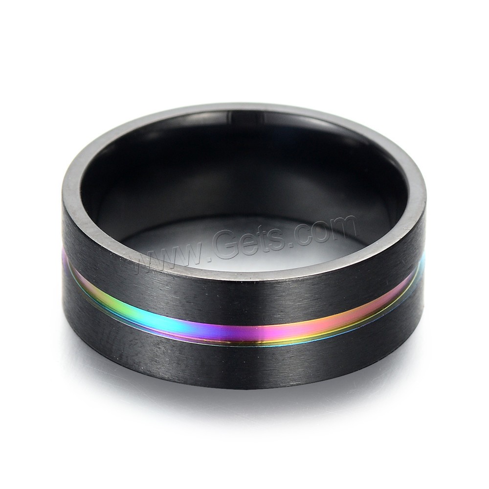 ステンレス指輪, ステンレス, 亜鉛黒めっき (ステンレス専用), ユニセックス & 異なるサイズの選択, 8mm, 売り手 パソコン