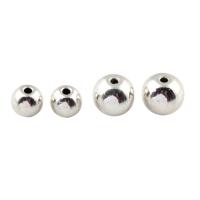 Zinc Alloy Jewelry Beads, Round, silver color plated lead & cadmium free, 6-8mm Approx 1mm 