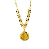 Kupferlegierung Halskette, goldfarben plattiert, für Frau, 19mm, Länge:ca. 18 ZollInch, verkauft von Strang