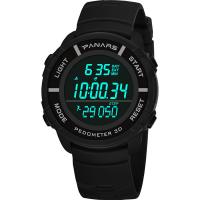 PANARS® Watch Collection, Plastic, with Stainless Steel, plated, break proof & multifunctional & adjustable & LED & for man & waterproof & luminated 24mm Approx 10.8 Inch 