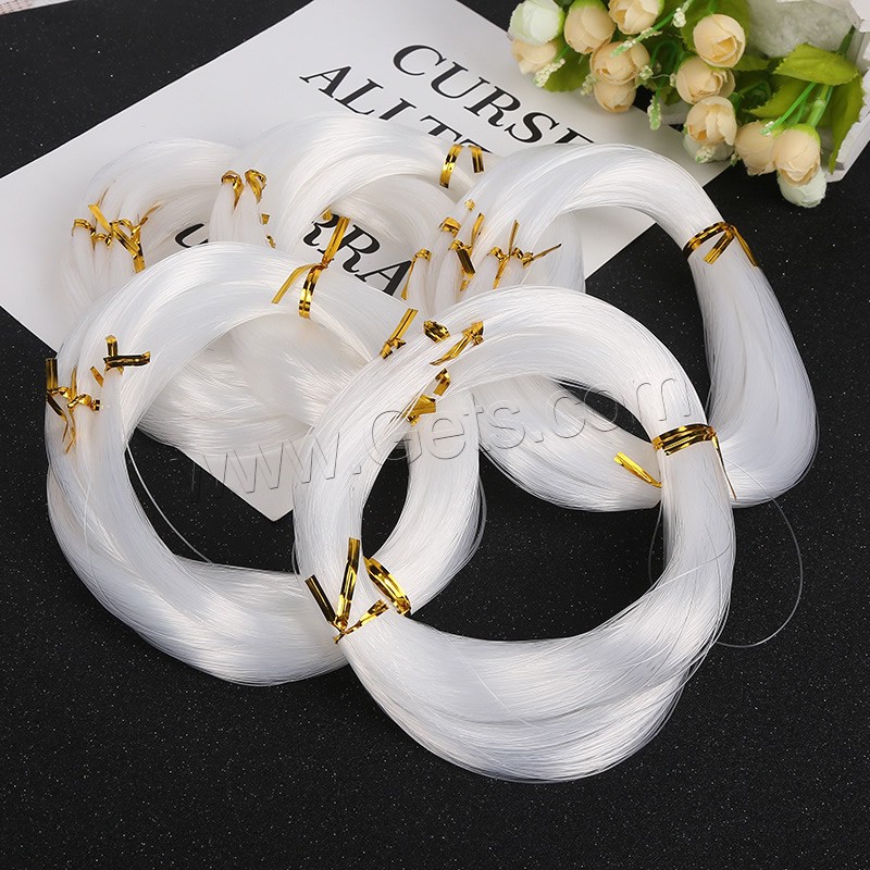 Sewing Thread, Fishing Line, different size for choice, white, 50PCs/Bag, Sold By Bag