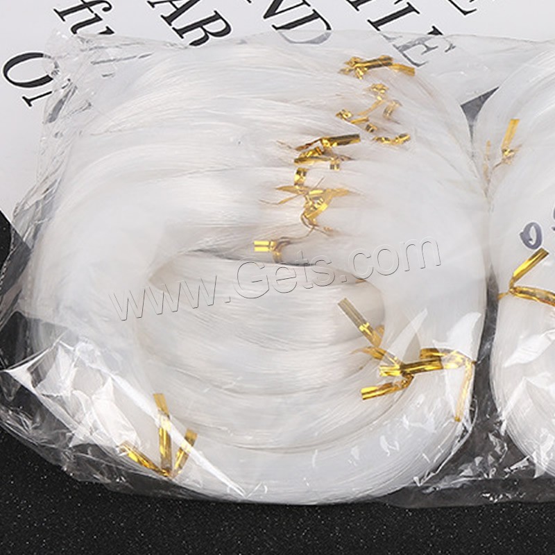 Швейная нить, Леска, разный размер для выбора, белый, 50ПК/сумка, продается сумка