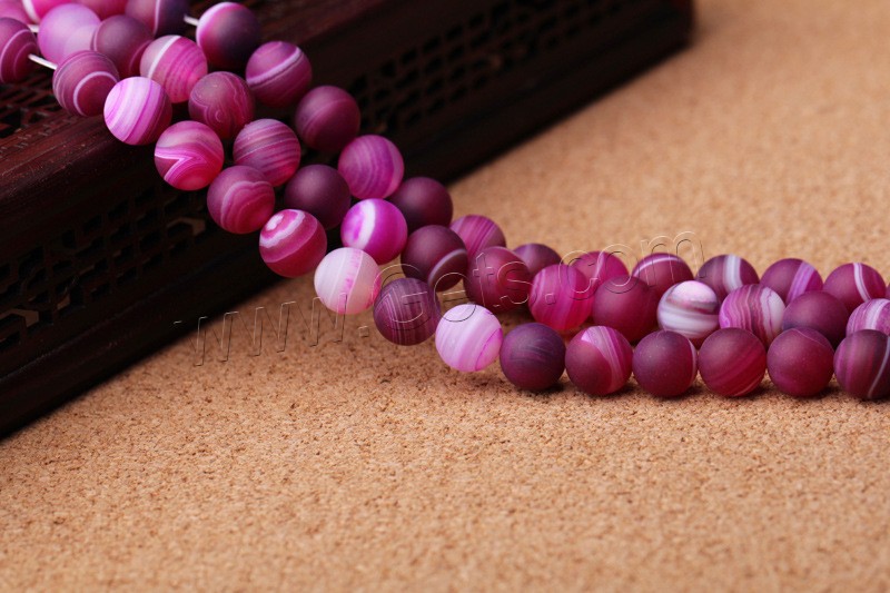 Agate Beads, different size for choice & frosted, nickel, lead & cadmium free, Length:Approx 15 Inch, Sold By Strand