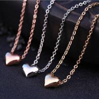 Zinc Alloy Necklace, with 5cm extender chain, Heart, plated, oval chain & for woman lead & cadmium free, 5mm Approx 17 Inch 