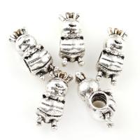 Zinc Alloy Jewelry Beads, Cartoon, antique silver color plated, lead & cadmium free Approx 4mm 
