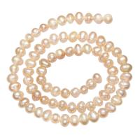 Potato Cultured Freshwater Pearl Beads, natural, pink, 4-5mm Approx 0.8mm Approx 14.5 Inch 