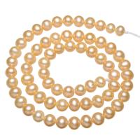 Round Cultured Freshwater Pearl Beads, natural, pink, 6-7mm Approx 0.8mm Approx 15.5 Inch 