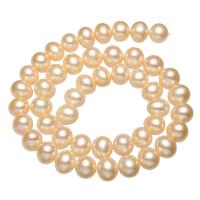 Round Cultured Freshwater Pearl Beads, natural, pink, 9-10mm Approx 0.8mm Approx 15 Inch 