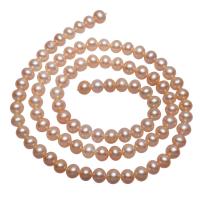 Potato Cultured Freshwater Pearl Beads, natural, pink, 4-5mm Approx 0.8mm Approx 15.7 Inch 