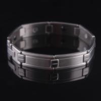 Edelstahl Armband, mit Non- magnetische Hämatit, gesundorientiert & für den Menschen, originale Farbe, 12mm, Länge:ca. 8 ZollInch, verkauft von Strang