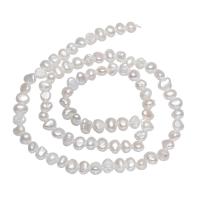 Potato Cultured Freshwater Pearl Beads, natural, white, 3-4mm Approx 0.8mm Approx 15 Inch 