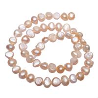 Potato Cultured Freshwater Pearl Beads, natural, pink, 7-8mm Approx 0.8mm Approx 15 Inch 