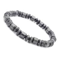Hematite Bracelets, Unisex, black Approx 7 Inch 