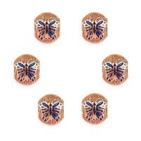 Zinc Alloy Jewelry Beads, rose gold color plated, enamel, lead & cadmium free Approx 4mm 