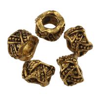Zinc Alloy Jewelry Beads, Drum, antique gold color plated Approx 4mm 