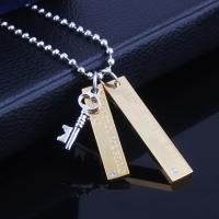 Stainless Steel Couple Pendant, plated, for couple, 38mm, 30mm Approx 3-5mm 